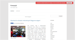 Desktop Screenshot of fvmaszk.hu